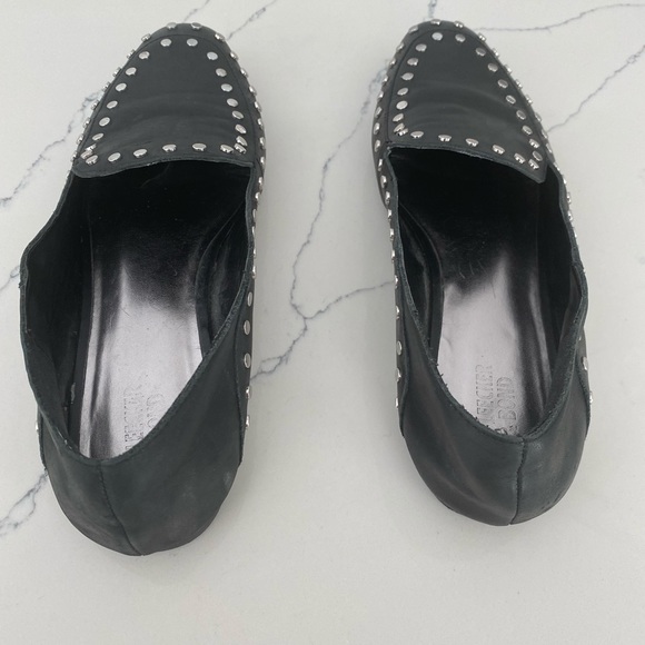 Bleechers and bond Arianna studded leather loafers slip on size 10 - Picture 2 of 12
